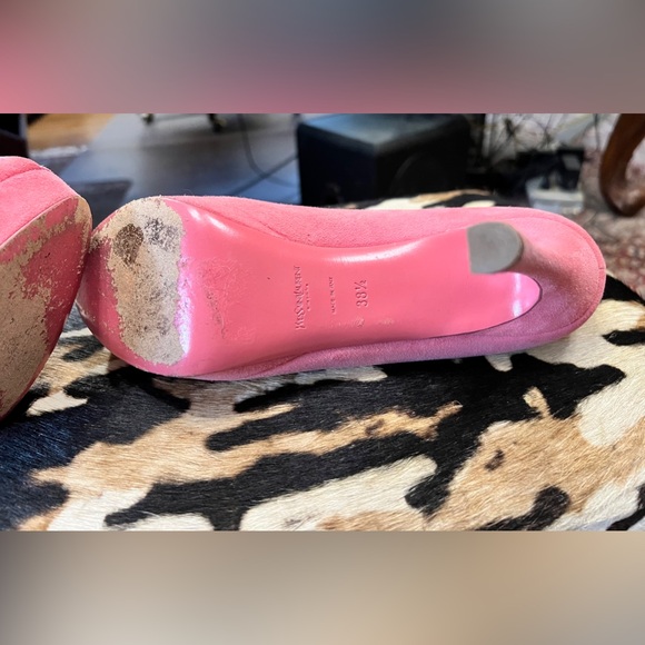*SOLD* YSL ~ Pink Suede Heels - Picture 7 of 10